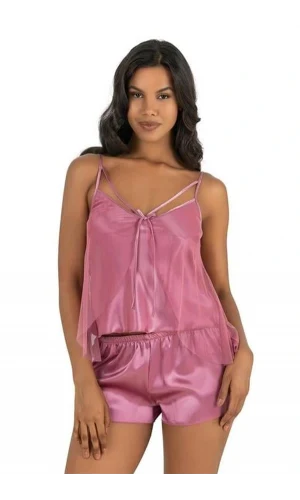 Arias Closet Gül kurusu Saten Şort Takımı