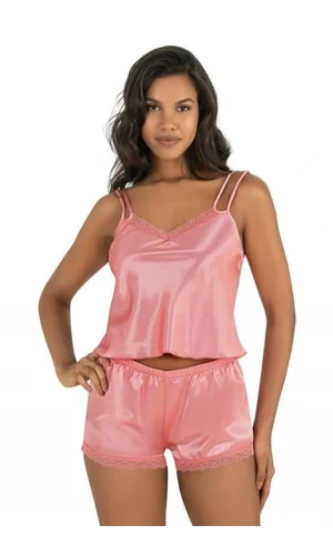 Arias Closet Mercan Saten Şort Takımı 9210