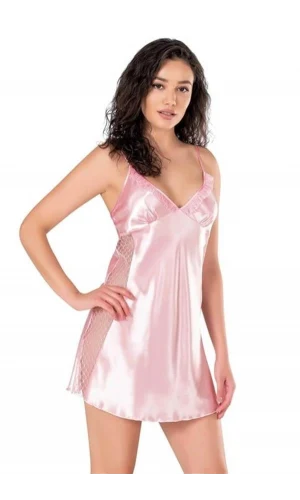 Arias Closet Pembe Kısa Saten Gecelik 8105