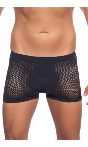 Arias Closet Siyah MI Emay 2106 Fileli Soft Erkek Boxer