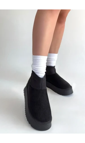 Cuen Siyah Süet Bot