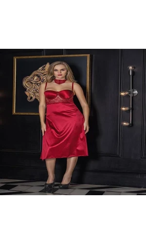 Gallipoli 31642 Bayan Gecelik, Boyunluk ve String Takım