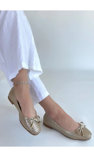 Icar Bej Cilt Babet Ayakkabı