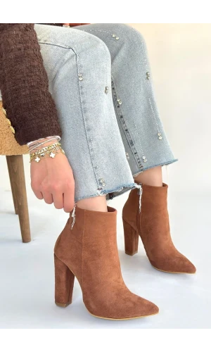 Loora Vizon Süet Topuklu Bot