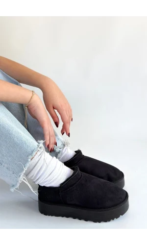 Mitay Siyah Süet Bot