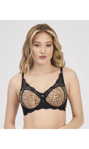 MOONLIGHT 2209 BALENLİ DESTEKSİZ LEOPAR SÜTYEN