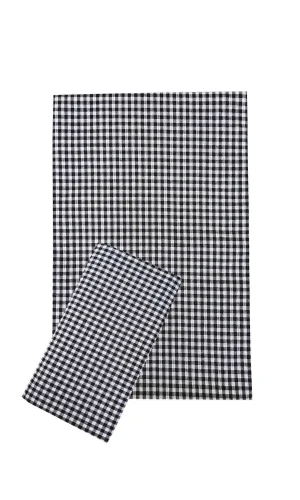 Zefir Desen Sofra Bezi Masa Örtüsü 170 x 170 Cm Siyah