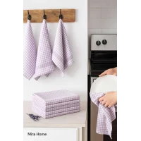 10 lu Lüks Bulaşık Kurulama Bezi ve Mutfak Peçetesi 50x70 Cm Daily Lila