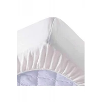 150x200 Cm Çift Kişilik Fitted Geçmeli Sıvı Geçirmez Alez Pamuklu Yatak Koruyucu