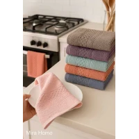 6 Parça Mutfak Havlusu Seti %100 Pamuklu Begüm