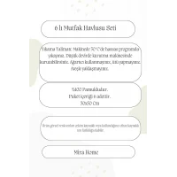 6 Parça Mutfak Havlusu Seti %100 Pamuklu Carla