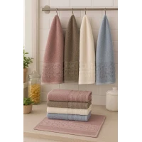 6 Parça Mutfak Havlusu Seti %100 Pamuklu Zahter