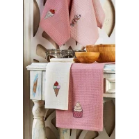 6 Parça Mutfak Kurulama Bezi 30 X 50 Cm İce Cream