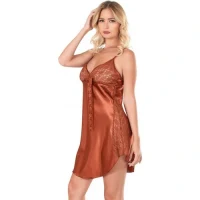 Arias Closet Tarçın Saten Gecelik