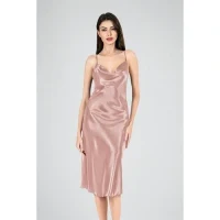 Arias Closet Uzun Gecelik Degaje Vizon