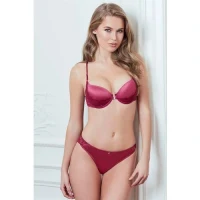 Arias Closet Balenli Destekli Dolgulu Önden Açılan Sırt Detaylı Dantelli Sütyen ve Slip Takım