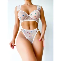 Arias Closet Transparan Kalpli Sütyen Külot Takım