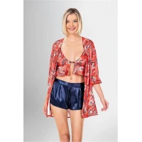 Arias Closet 3lü Şort Takımı Desenli