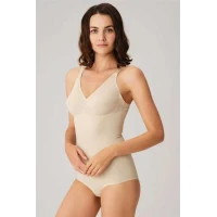 Arias Closet Toparlayıcı Vücut İnceltici Dikişli Alttan Kancalı Sıkı Badi Korse