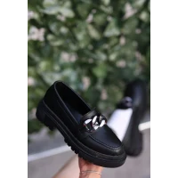 Biga Siyah Cilt  Ayakkabı