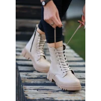 Bria  Nude Cilt Bağcıklı Bot