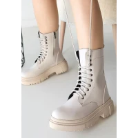 Caxa Nude Cilt Bağcıklı Bot