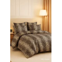 Çift Kişilik Pamuklu Nevresim Takımı Wild Leopard