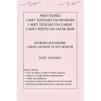 Çift Kişilik Ranforce Nevresim Takımı %100 Pamuklu Serra Gri