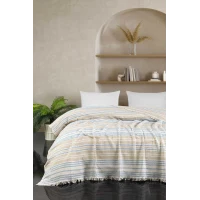 Çift Kişilik Yatak Pikesi Güneş Bej 200 x 230 Cm