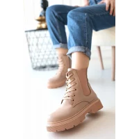 Daum Bej Cilt Bağcıklı Bot