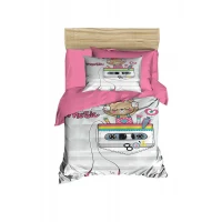 Dijital Baskılı 3d Pamuklu Yenidoğan Bebek Nevresim Takımı Enjoy Music