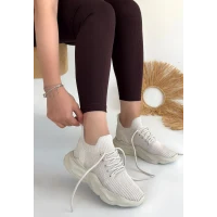 Henta Bej Triko Bağcıklı Spor Ayakkabı