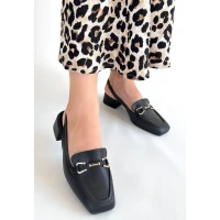 Joone Siyah Cilt Topuklu Ayakkabı