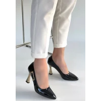 Motya Kırmızı Rugan Topuklu Ayakkabı