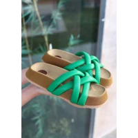 Tenda Yeşil Cilt Terlik