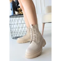 Utag Bej Cilt Bağcıklı Bot