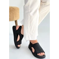 Wayi Bej Hasır Cilt Sandalet