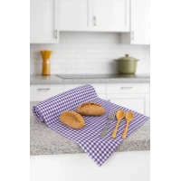 Zefir Desen Sofra Bezi Masa Örtüsü 170 x 170 Cm Lila