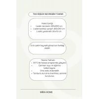 Zigzag Desenli Gri Pamuklu Tek Kişilik Nevresim Takımı