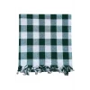 150x150 Cm Kareli Yer Sofra Bezi Piknik Masa Örtüsü Saçaklı