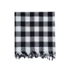 150x150 Cm Kareli Yer Sofra Bezi Piknik Masa Örtüsü Saçaklı