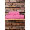 2 Parça %100 Pamuklu Soft Lüx Banyo Havlu Seti Pembe