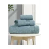 3 lü Banyo Havlusu Seti Pamuklu Ritim Mint