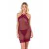 Arias Closet Bordo Kısa File-Tül Gecelik 8132