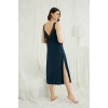 Arias Closet Göğüs ve Sırt Dekolteli Dantelli ve Yırtmaçlı Gecelik