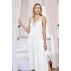 Arias Closet Göğüs ve Sırt Dekolteli Dantelli ve Yırtmaçlı Gecelik