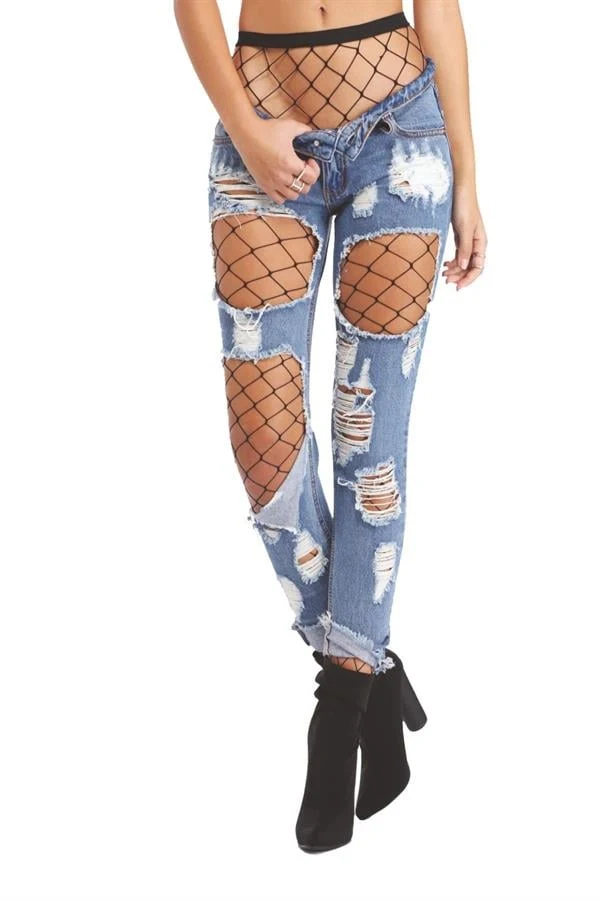 Arias Closet Siyah Fileli Külotlu Çorap