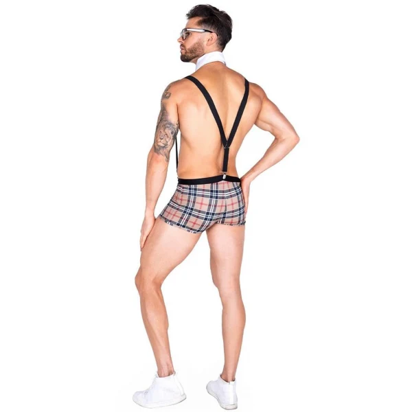 Arias Closet Ekose Desenli Boxerlı Fantezi Erkek Kostüm