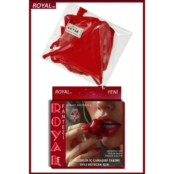 Arias Closet Fantezi Tüketilebilen Yenilebilir Kiraz Aromalı İç Çamaşırı Takımı