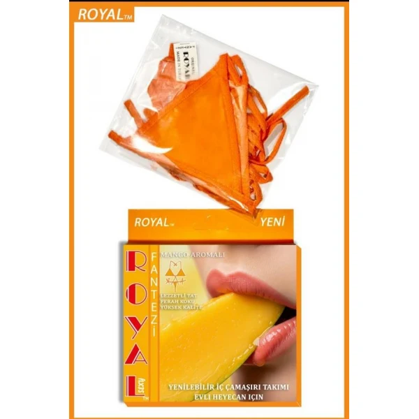 Arias Closet Fantezi Tüketilebilen Yenilebilir Mango Aromalı İç Çamaşırı Takımı